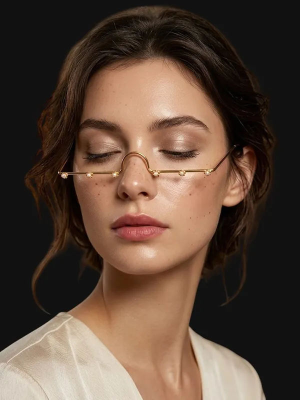 RAVUNÉ_Linear_Bloom_Gold_Stainless_Steel_Anti-Tarnish_Facelets__For_Women