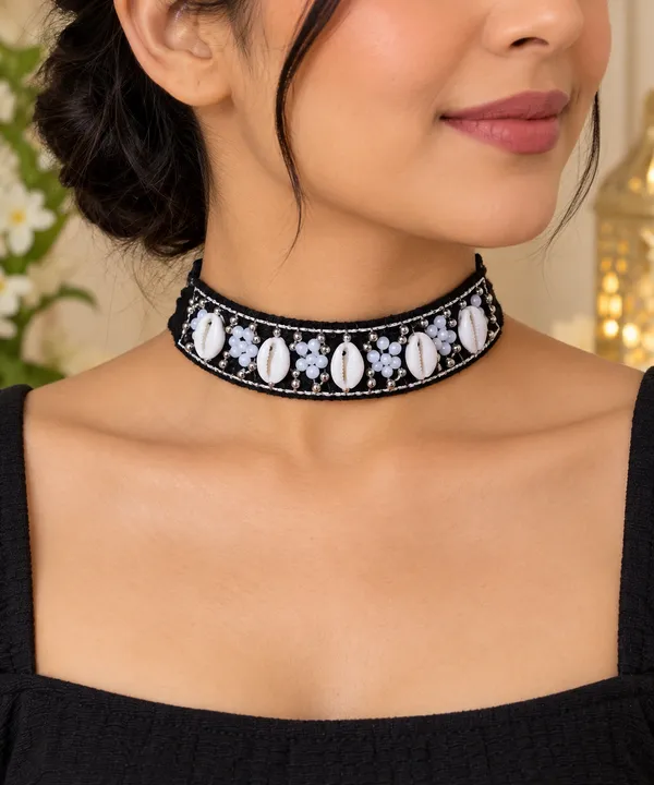 RAVUNÉ_Bohemian_Cowrie_Shell_&_Beaded_4_in_1_Bajuband_Choker_Anklet_Bracelet_