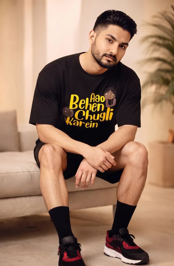 Aao_Behen_Chugli_Karein_T-Shirt_And_Shorts_Lounge_Set