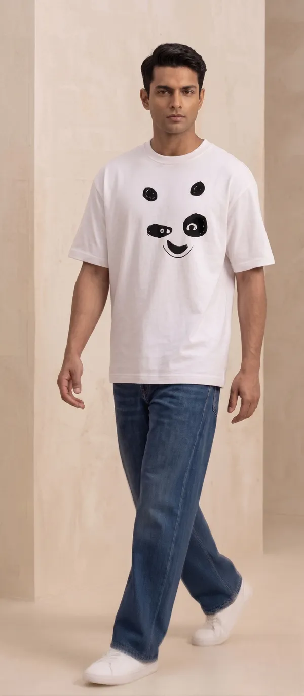 Panda_Face_Print_T-Shirt