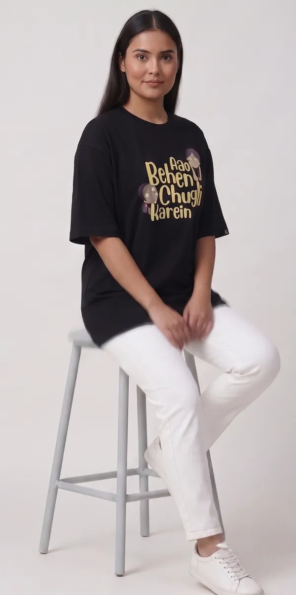 Aao_Behen_Chugli_Karein_Oversized_Graphic_T-Shirt