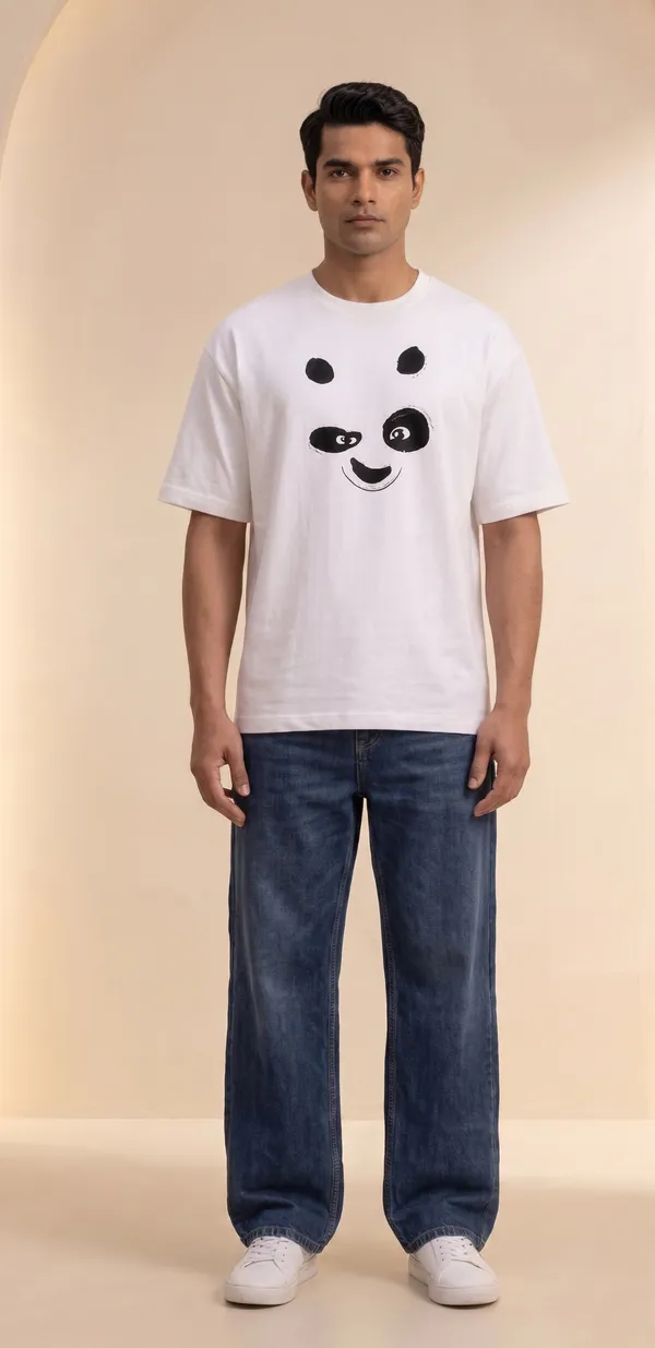 Panda_Face_Print_T-Shirt