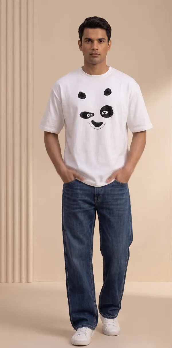 Panda_Face_Print_T-Shirt