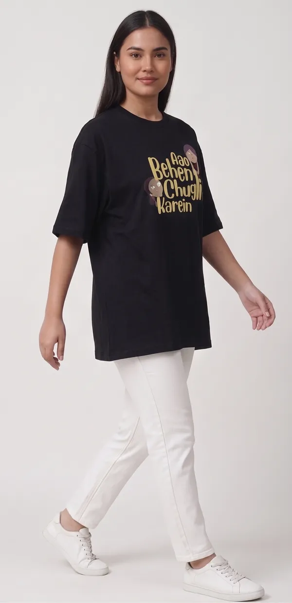 Aao_Behen_Chugli_Karein_Oversized_Graphic_T-Shirt