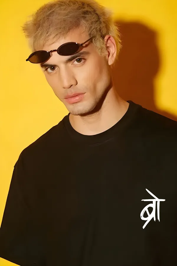 Hindi_Script_Print_Oversized_T-Shirt
