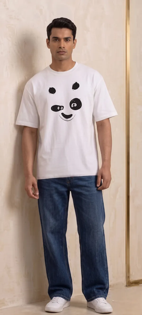 Panda_Face_Print_T-Shirt