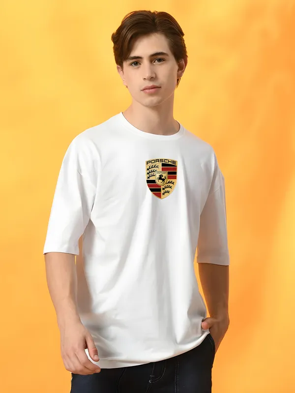 Porsche_Logo_Print_Cotton_T-Shirt