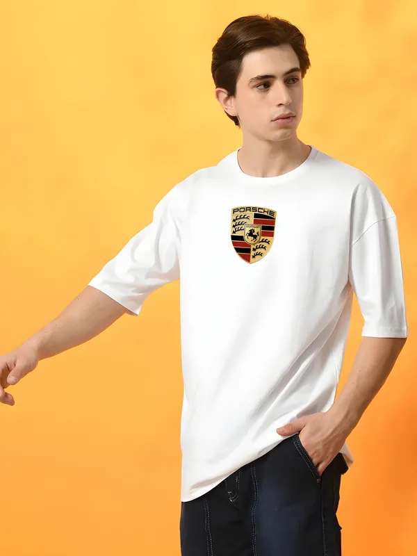 Porsche_Logo_Print_Cotton_T-Shirt