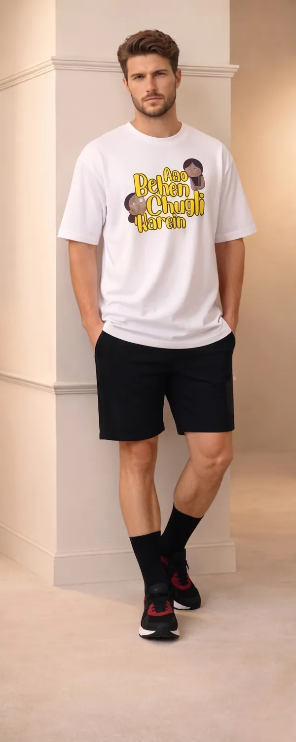 Aao_Behen_Chugli_Karein_Slogan_T-Shirt
