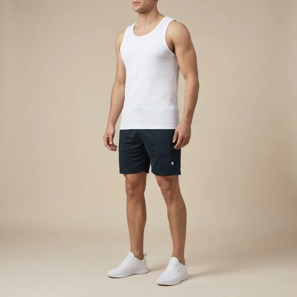 Men's_Navy_Blue_Athletic_Shorts_With_Drawstring