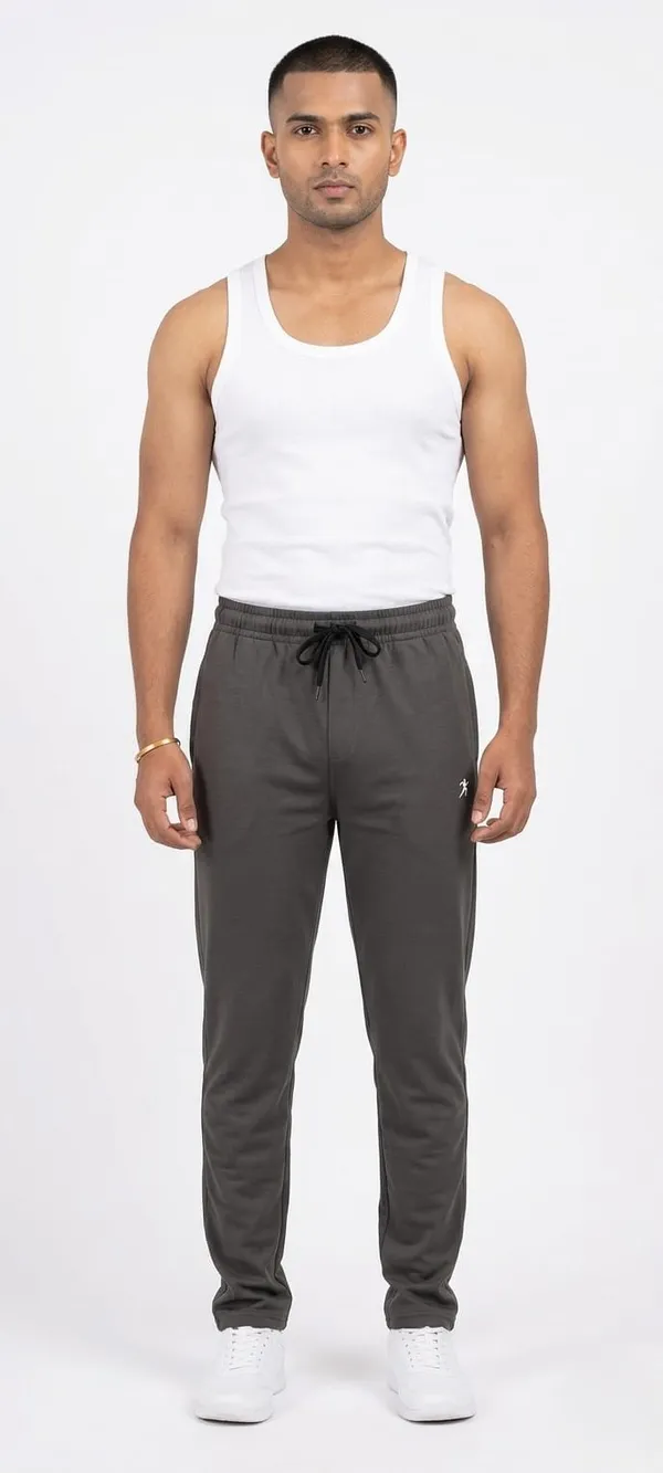 Men's_Grey_Drawstring_Track_Pants_With_Logo_Detail