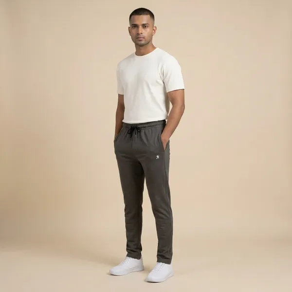 Men's_Grey_Drawstring_Track_Pants_With_Logo_Detail