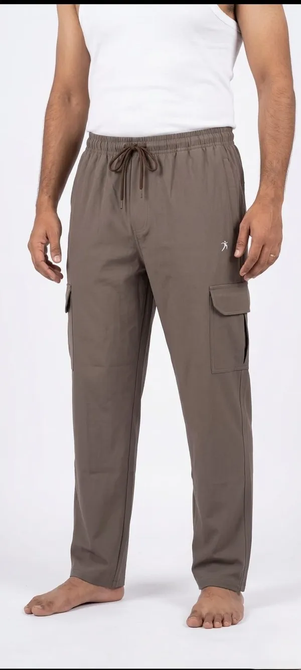 Men's_Cargo_Pants_With_Drawstring_-_Olive_Brown