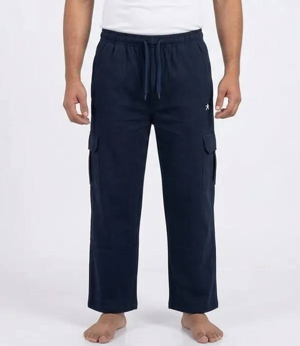 Men's_Navy_Blue_Relaxed_Fit_Drawstring_Cargo_Pants