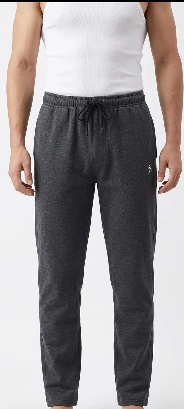 Men's_Dark_Grey_Joggers_With_Drawstring_-_Comfortable_Cotton_Blend_Track_Pants