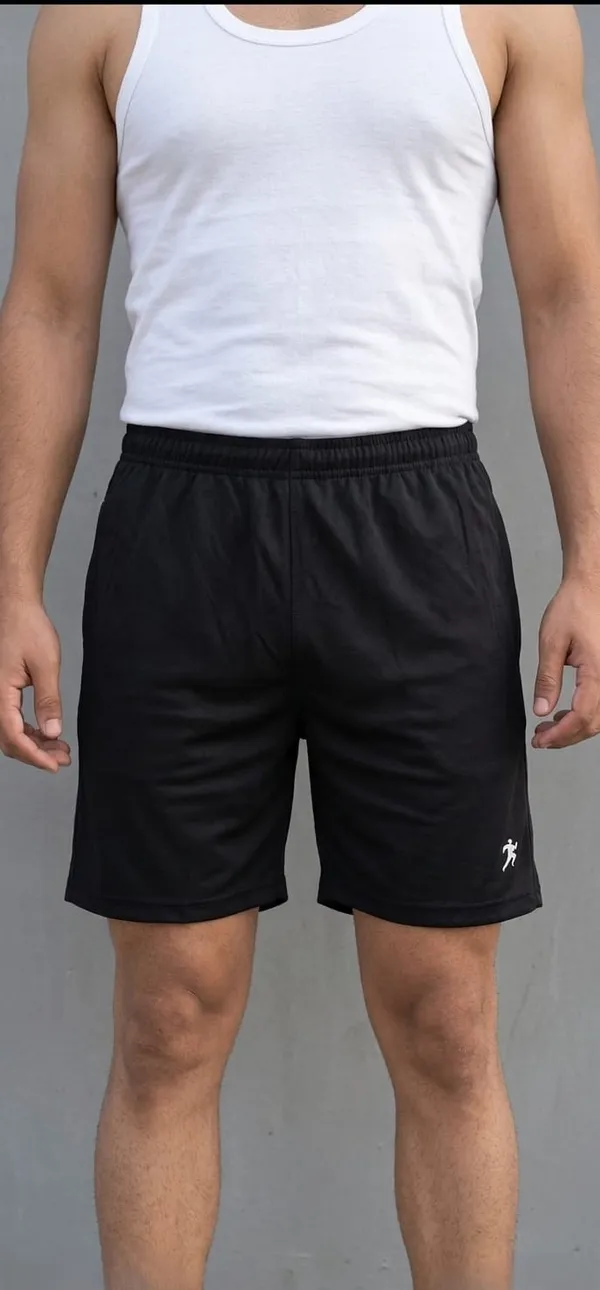 Men's_Black_Athletic_Shorts_With_Logo