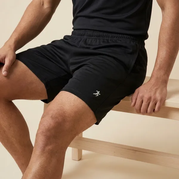 Men's_Black_Athletic_Shorts_With_Logo