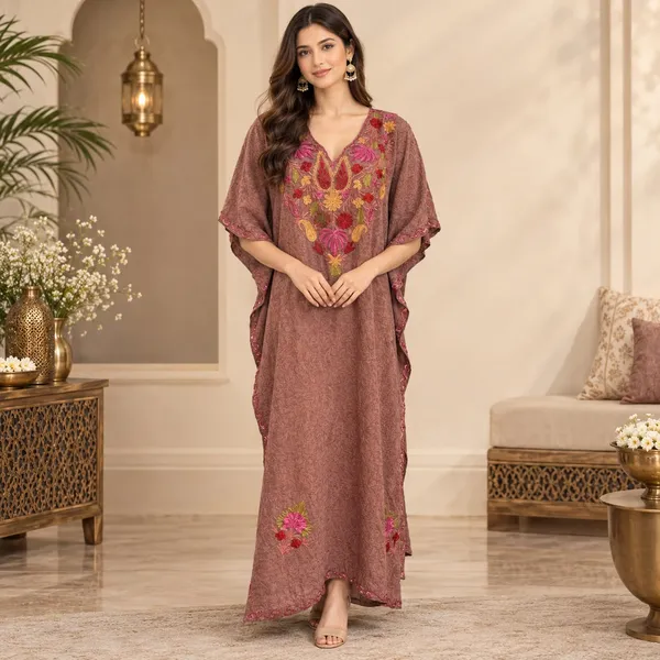 Mauve_Bloom__Embroidered_Premium_Handmade_Kashmiri_Kaftan