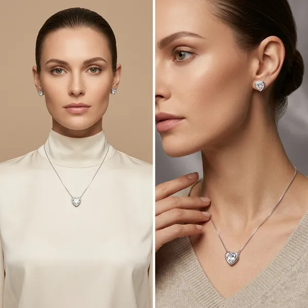 Silver_Sterling_Premium_And_Elegant_Chain_Pendant_And_Earring_For_Women