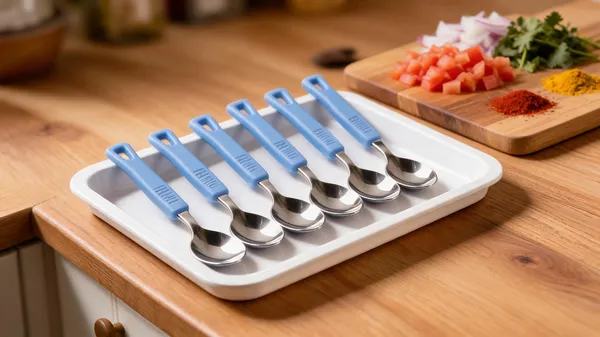 Stainless_Steel_And_Plastic_Blue_Handle_6_Piece_Spoon_Set
