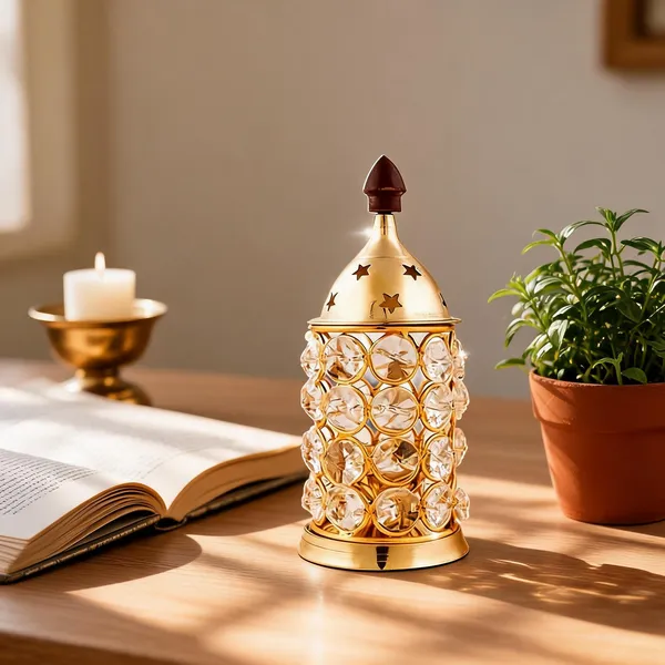 Brass_And_Glass_Religious_Oil_Lamp