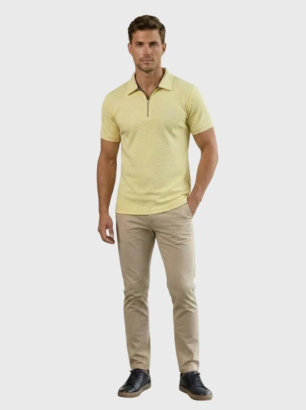 Men_S_Jacquard_Cotton_Quarter_Zipper_Polo_Shirt