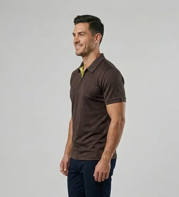 Men_S_Jacquard_Cotton_Quarter_Zipper_Polo_Shirt