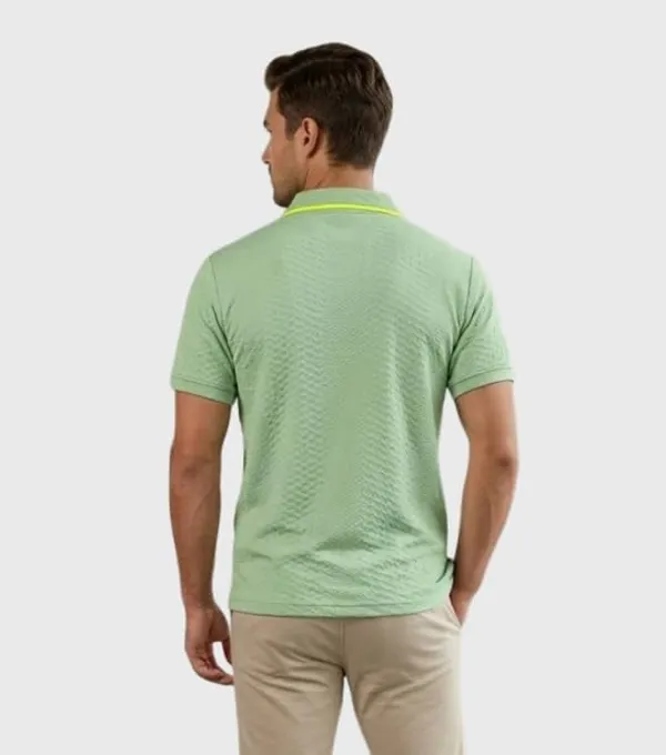 Men_S_Jacquard_Cotton_Quarter_Zipper_Polo_Shirt