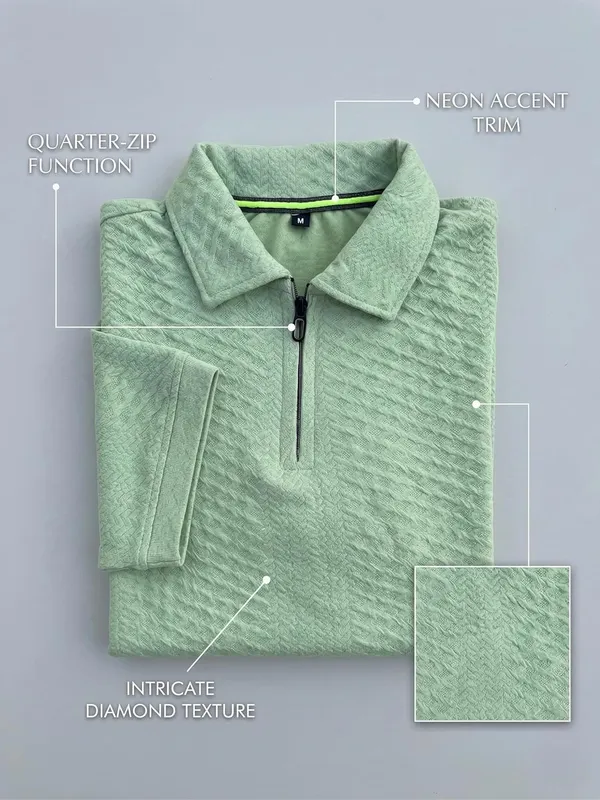 Men_S_Jacquard_Cotton_Quarter_Zipper_Polo_Shirt