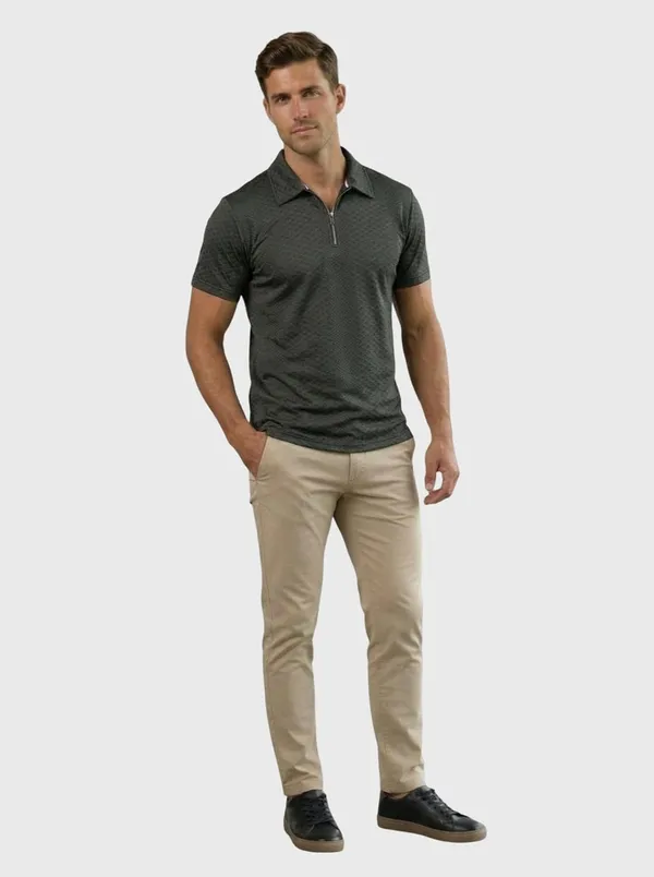 Men_S_Jacquard_Cotton_Quarter_Zipper_Polo_Shirt