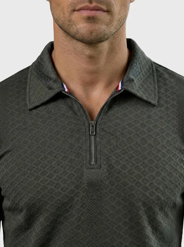 Men_S_Jacquard_Cotton_Quarter_Zipper_Polo_Shirt