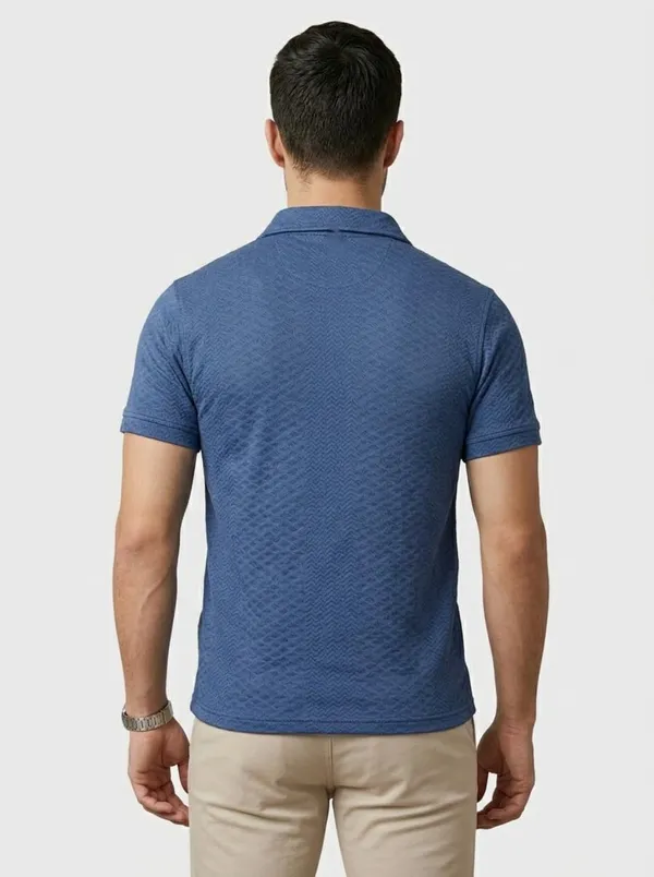 Men_S_Jacquard_Cotton_Quarter_Zipper_Polo_Shirt