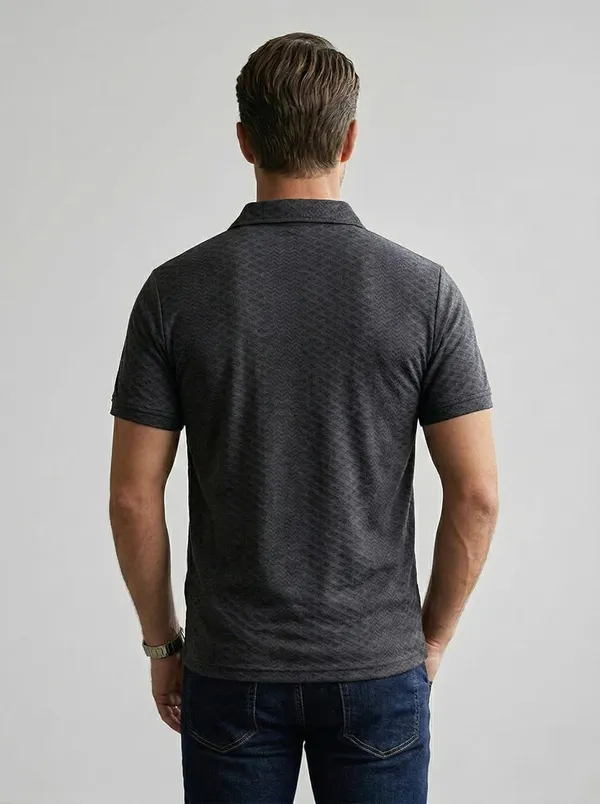 Men_S_Jacquard_Cotton_Quarter_Zipper_Polo_Shirt
