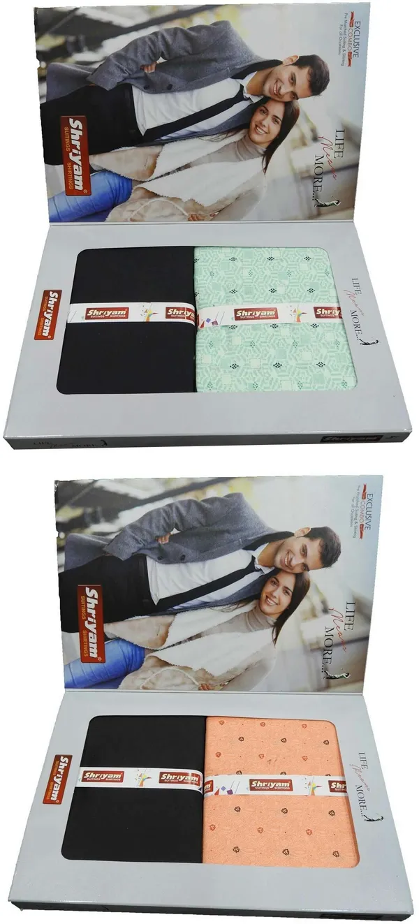 Shriyam_Multicolor_Poly_Cotton_Printed_Shirt_And_Trouser_Fabric_For_Men_Pack_Of_2