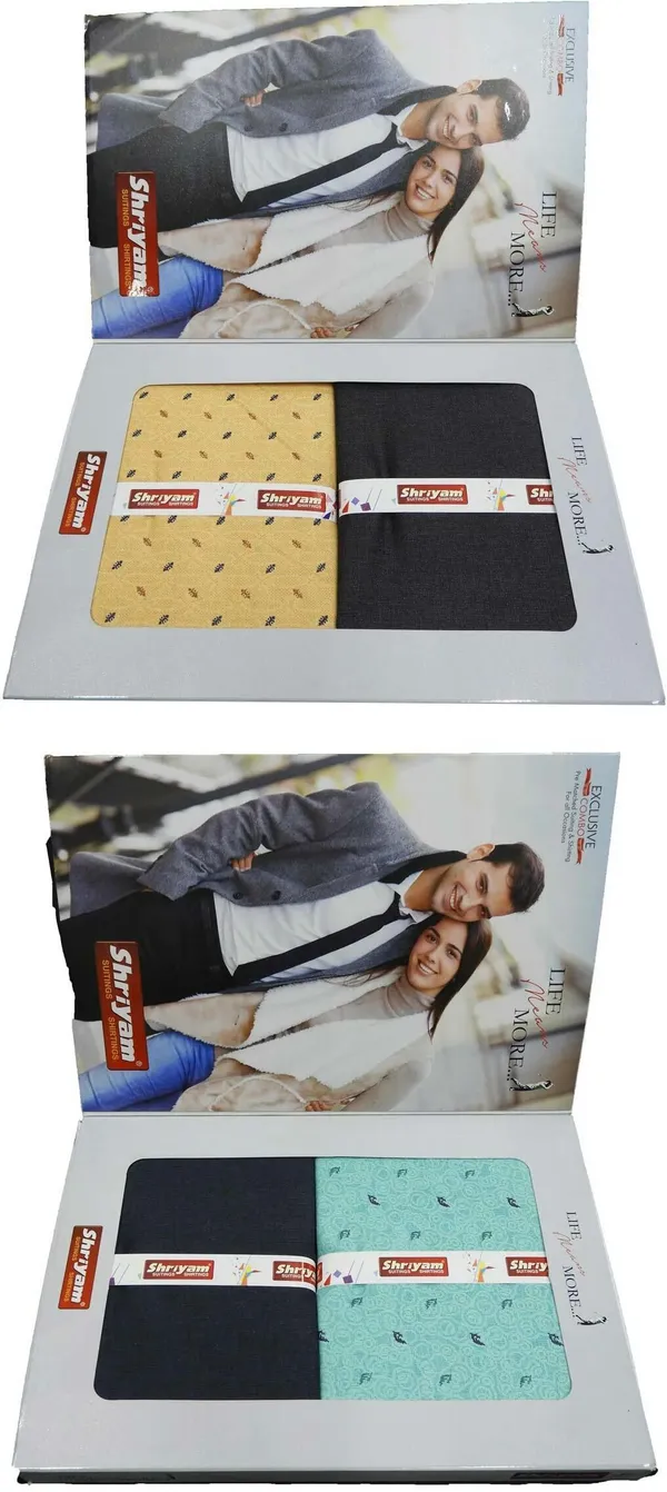 Shriyam_Black_And_Pink_And_Red_Poly_Cotton_Printed_Shirt_And_Trouser_Fabric_For_Men_Pack_Of_2