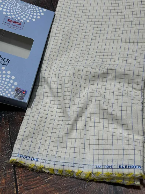 Raymond_Multicolor_Poly_Cotton_Checkered_Shirt_Fabric_For_Men
