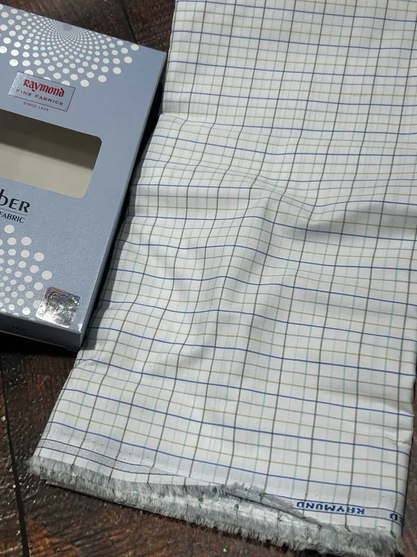 Raymond_Multicolor_Poly_Cotton_Checkered_Shirt_Fabric_For_Men