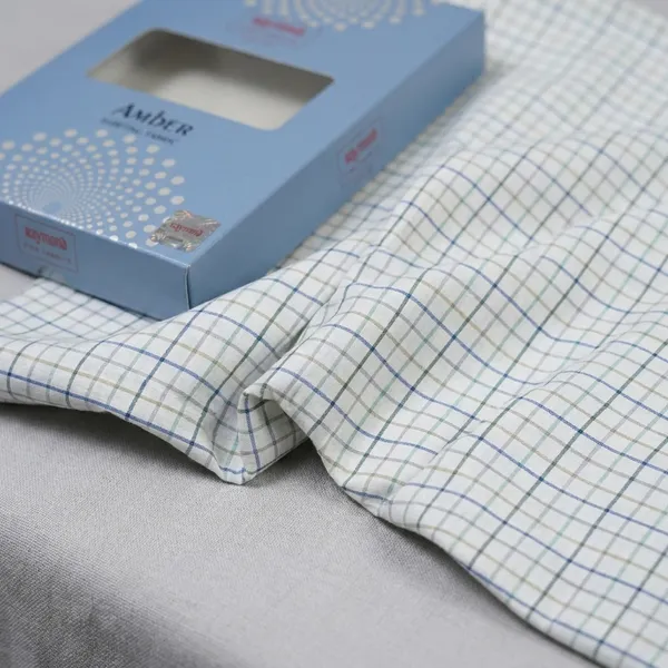 Raymond_Multicolor_Poly_Cotton_Checkered_Shirt_Fabric_For_Men