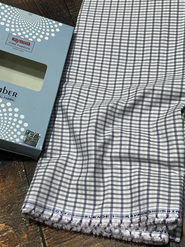 Raymond_Multicolor_Poly_Cotton_Checkered_Shirt_Fabric_For_Men