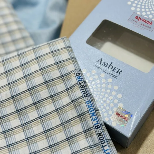 Raymond_Multicolor_Poly_Cotton_Checkered_Shirt_Fabric_For_Men