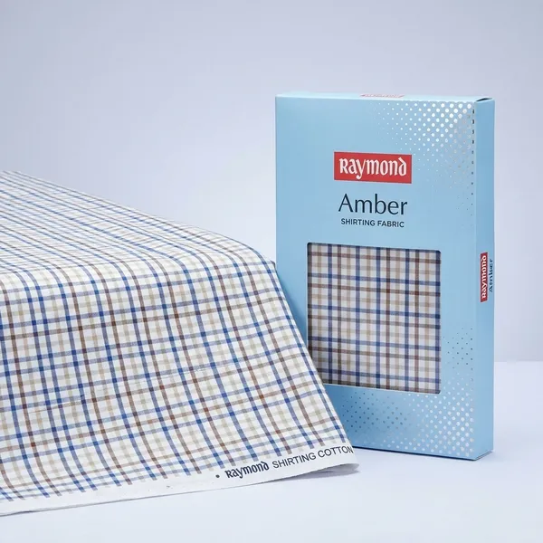 Raymond_Multicolor_Poly_Cotton_Checkered_Shirt_Fabric_For_Men