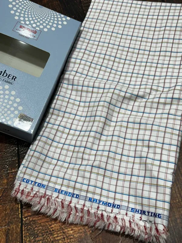 Raymond_Multicolor_Poly_Cotton_Checkered_Shirt_Fabric_For_Men