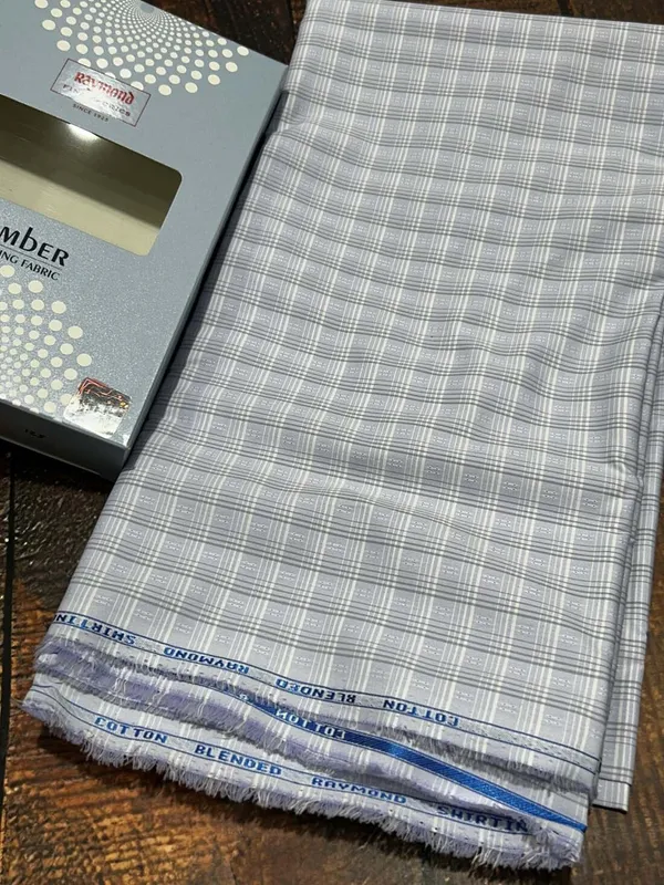 Raymond_Multicolor_Poly_Cotton_Checkered_Shirt_Fabric_For_Men
