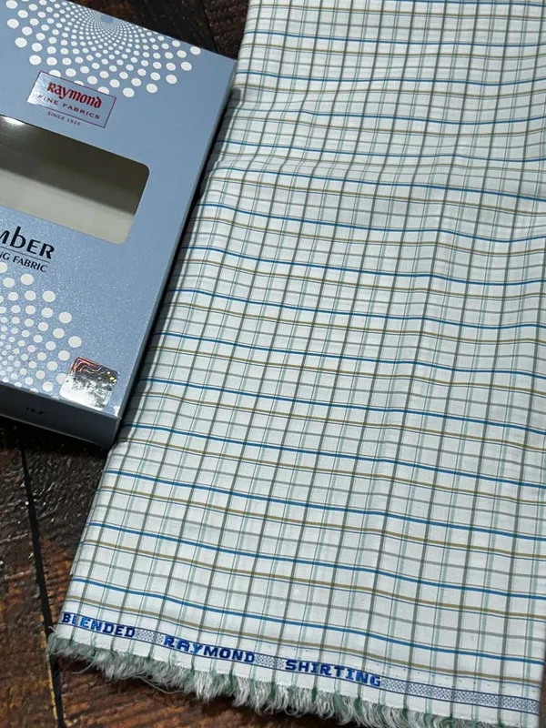 Raymond_Multicolor_Poly_Cotton_Checkered_Shirt_Fabric_For_Men