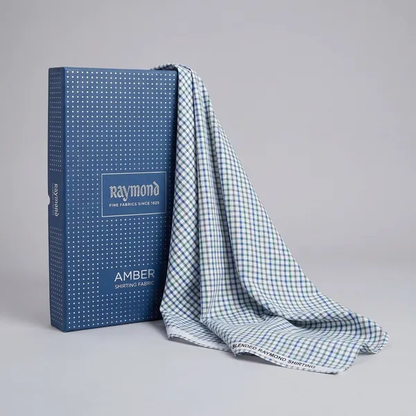 Raymond_Multicolor_Poly_Cotton_Checkered_Shirt_Fabric_For_Men