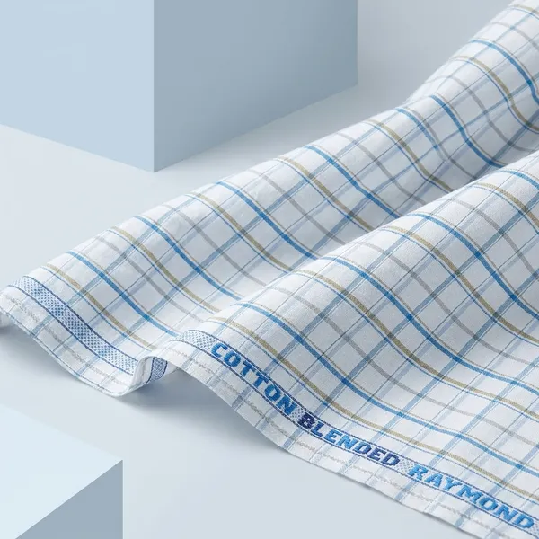 Raymond_Multicolor_Poly_Cotton_Checkered_Shirt_Fabric_For_Men