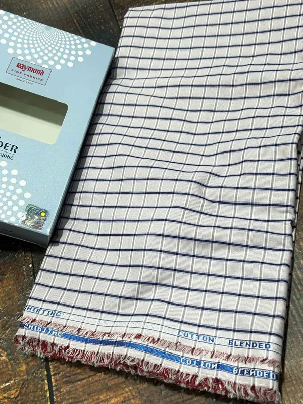 Raymond_Multicolor_Poly_Cotton_Checkered_Shirt_Fabric_For_Men