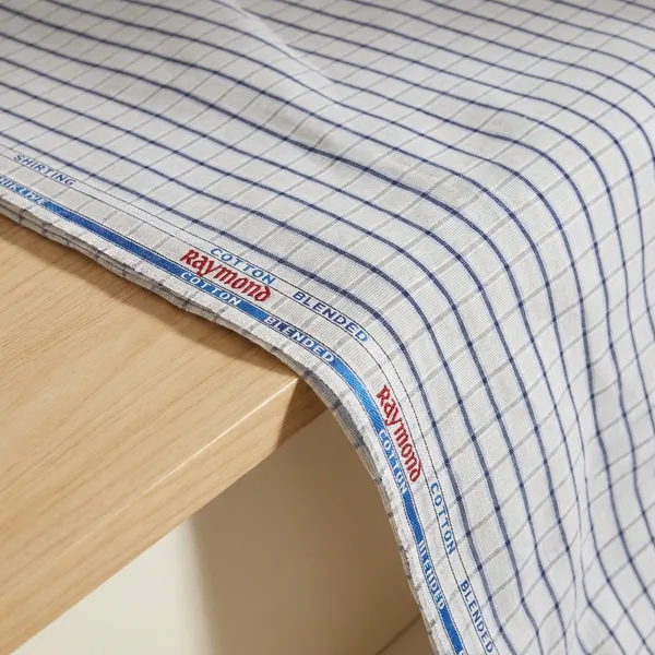 Raymond_Multicolor_Poly_Cotton_Checkered_Shirt_Fabric_For_Men