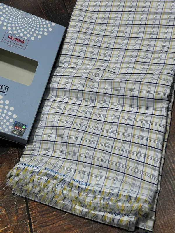 Raymond_Multicolor_Poly_Cotton_Checkered_Shirt_Fabric_For_Men