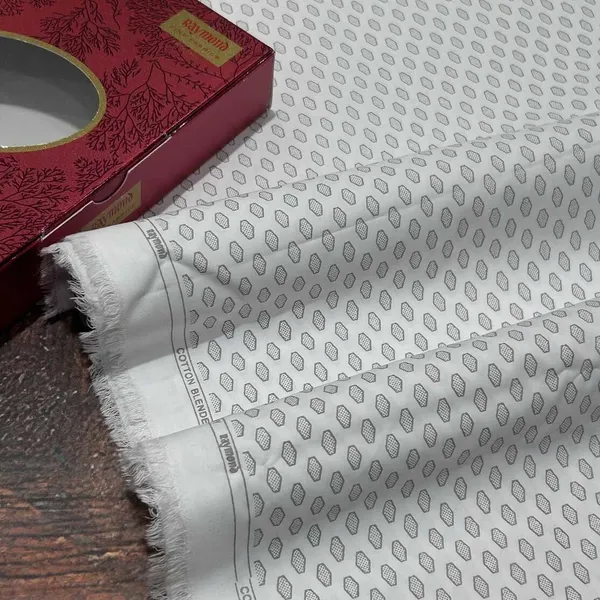 Raymond_White_And_Black_Pure_Cotton_Printed_Shirt_Fabric_For_Men